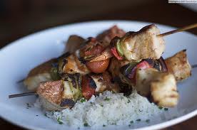 Grilled Swordfish Kebabs
